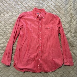 Sid Mashburn Red Button-Up Shirt